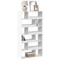 Miniatyrbilde 2 av 11: vidaXL Bokhylle hvit 100x33x187,5 cm konstruert tre