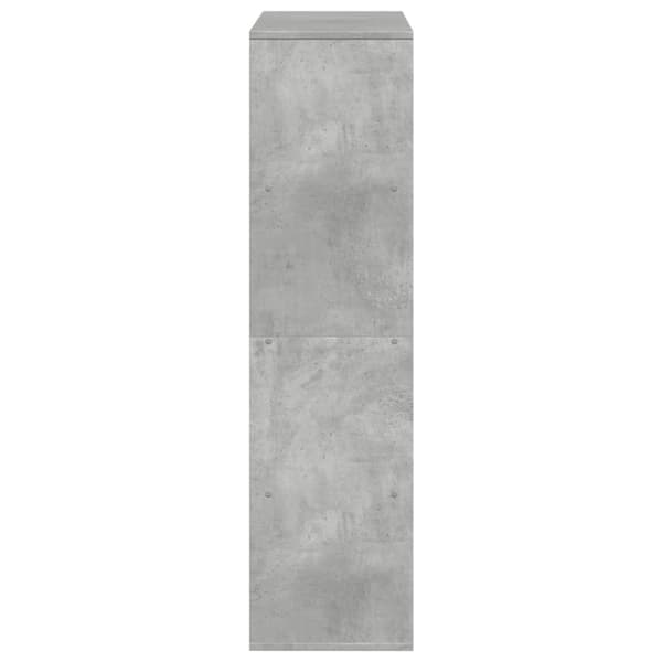 vidaXL Bokhylle betonggrå 100x33x125,5 cm konstruert tre