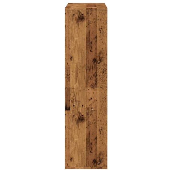 vidaXL Bokhylla åldrat trä 100x33x125,5 cm konstruerat trä