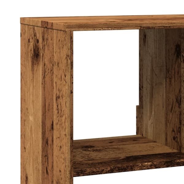 vidaXL Bokhylla åldrat trä 100x33x125,5 cm konstruerat trä