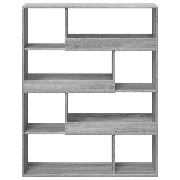 vidaXL Bokhylle grå sonoma 100x33x125,5 cm konstruert tre