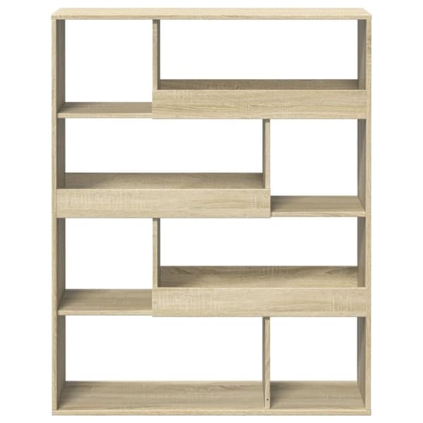 vidaXL Bokhylle sonoma eik 100x33x125,5 cm konstruert tre