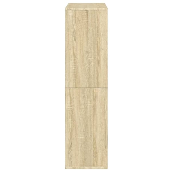 vidaXL Bokhylle sonoma eik 100x33x125,5 cm konstruert tre