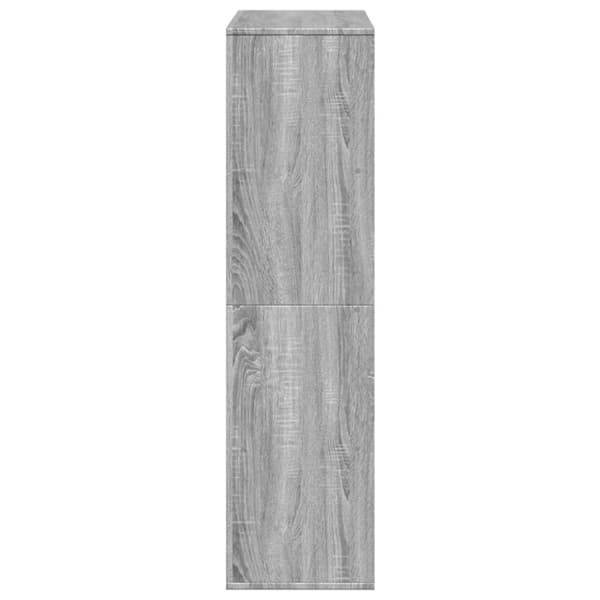 vidaXL bogreol 100x33x125,5 cm konstrueret træ grå sonoma-eg