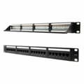Miniatyrbild 2 av 3: Patchpanel 24 UTP Portar Kategori 6 NANOCABLE 10.21.3124 19" RJ45 Svart