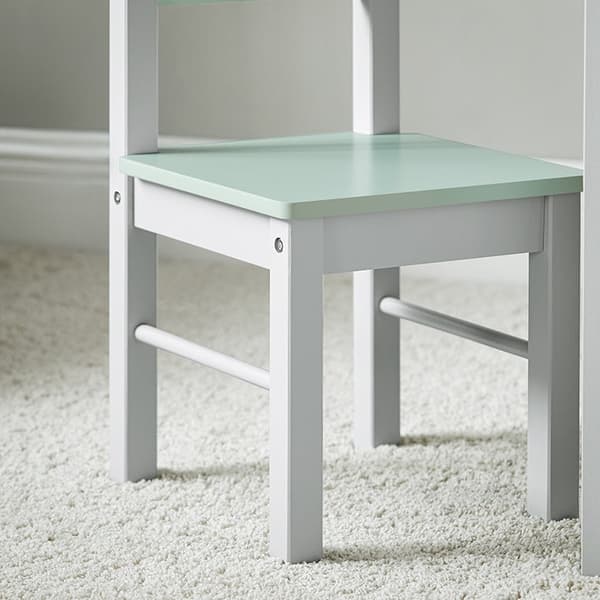 Rootz Kids Bord- og Stolesæt - Børnemøbler - MDF(E1), Træ - Bogreol - Staldstøtte - 60cm x 60cm x 48cm