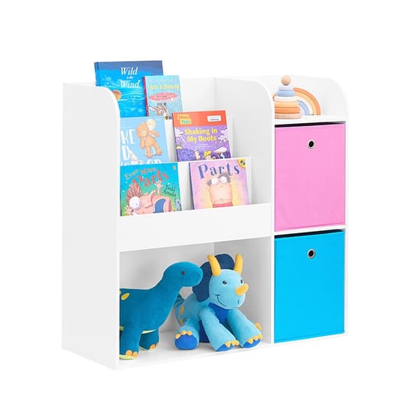 Rootz Kids bogreol - Organizer til børn - Legetøjsopbevaring - PB(E1) / ikke-vævet stof - 89cm x 87cm x 35cm