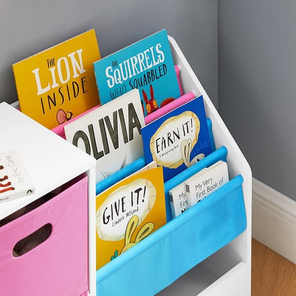 Rootz Kids Bokhylla - Organizer för barn - Förvaringshylla - Non-Woven Tyg - PB(E1) Material - 80cm x 61cm x 30cm