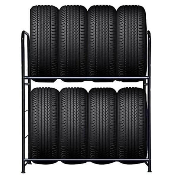 Hjulställ - LARS360 - Höjdjusterbar - Metall - 8 Däck - 107 x 46 x 117 cm