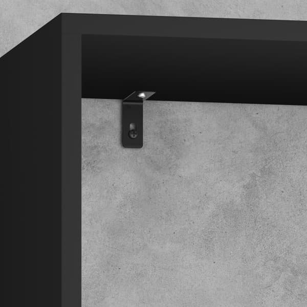 Reol Tartu med 7 åbne rum, 104x29x107cm - sort
