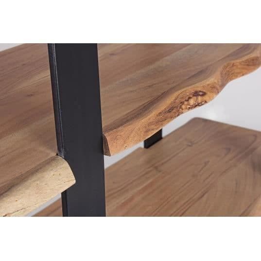 Hylla - Artur - 110x40x180 cm - Akaciaträ - Metall - 5 nivåer