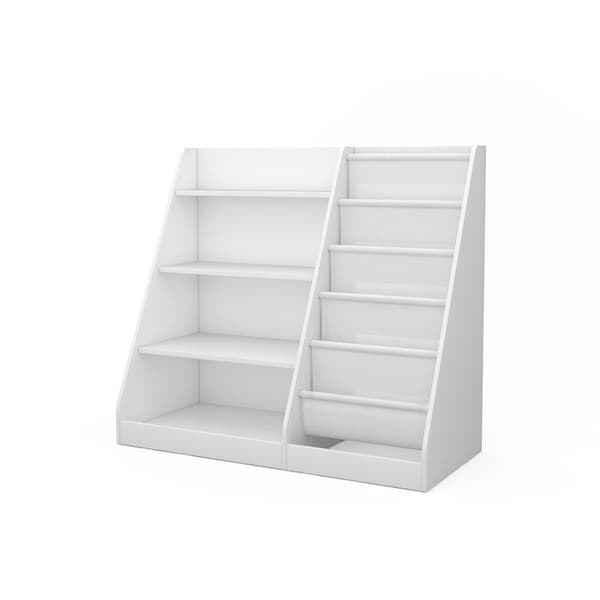 Conny barnhylla, 90 x 80,5 cm med stora hyllor, Vit, Vicco