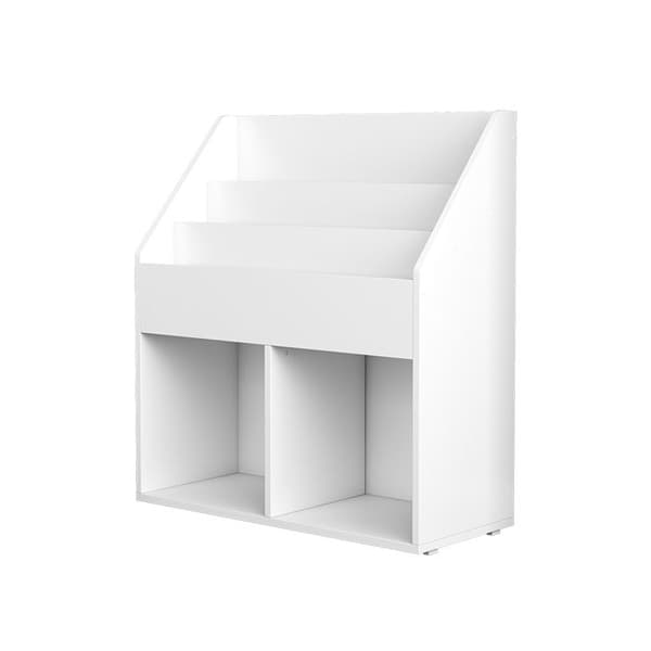 Oskar Store Conny barnbokhylla, Vit, 72 x 79 cm med stora hyllor