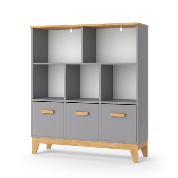Vitalispa Malia barnhylla, grå, 98,4 x 113,4 cm