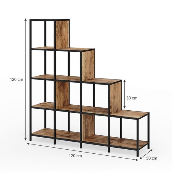 Vicco Fyrk Rumsavdelare, Rustik Ek, 120 x 120 cm