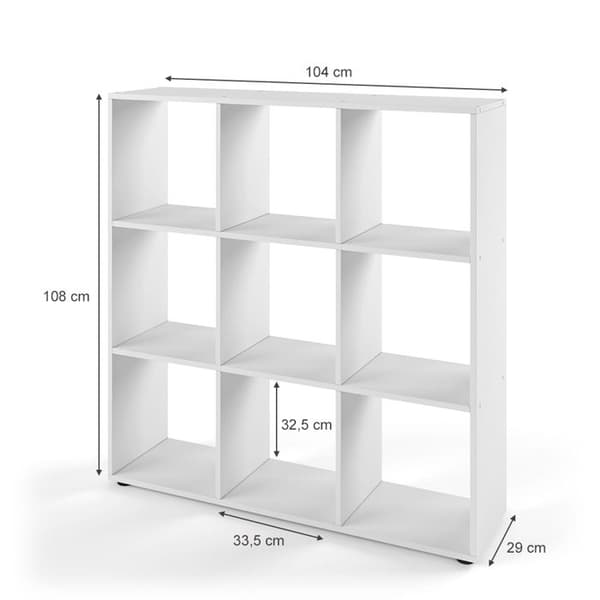 Vicco Nove kubförvaring, Vit, 104 x 108 cm