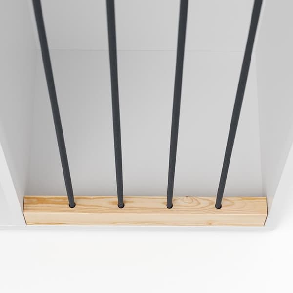 Vicco Marvin barnbokhylla, Vit, 72 x 143 cm