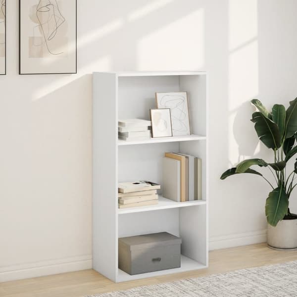 vidaXL bogreol 60x30x114 cm konstrueret træ hvid