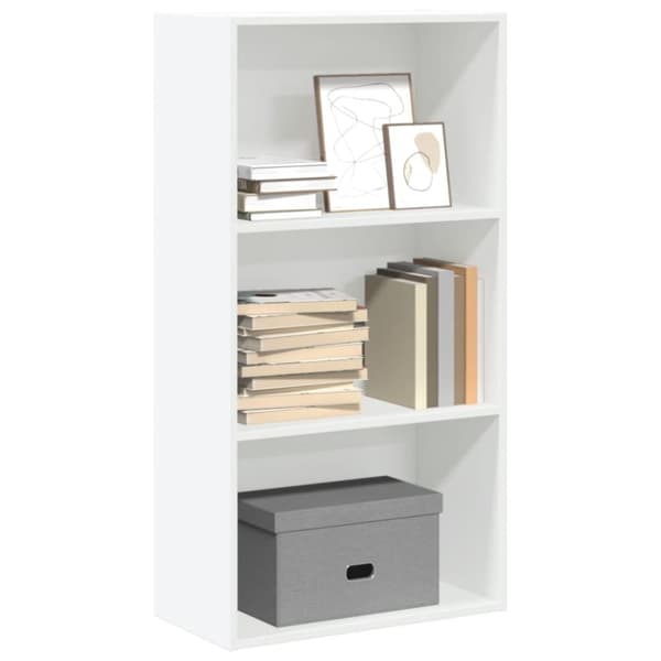 vidaXL bogreol 60x30x114 cm konstrueret træ hvid