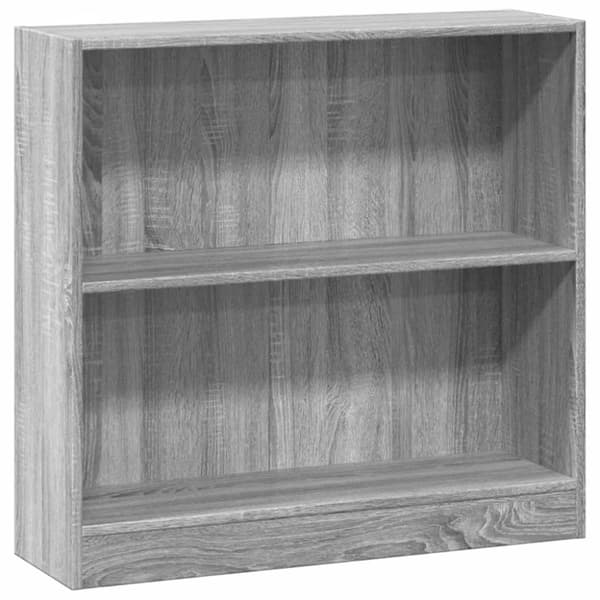 vidaXL bogreol 80x24x76 cm konstrueret træ grå sonoma-eg