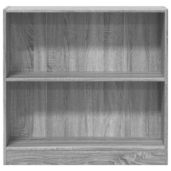 vidaXL bogreol 80x24x76 cm konstrueret træ grå sonoma-eg