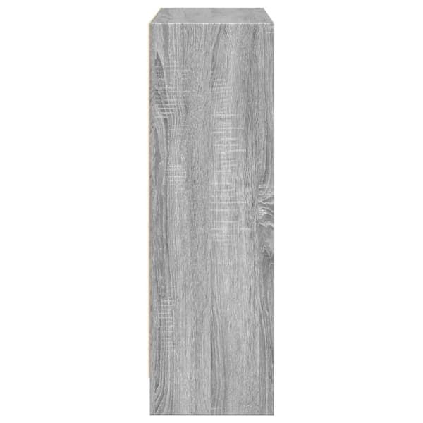 vidaXL bogreol 80x24x76 cm konstrueret træ grå sonoma-eg