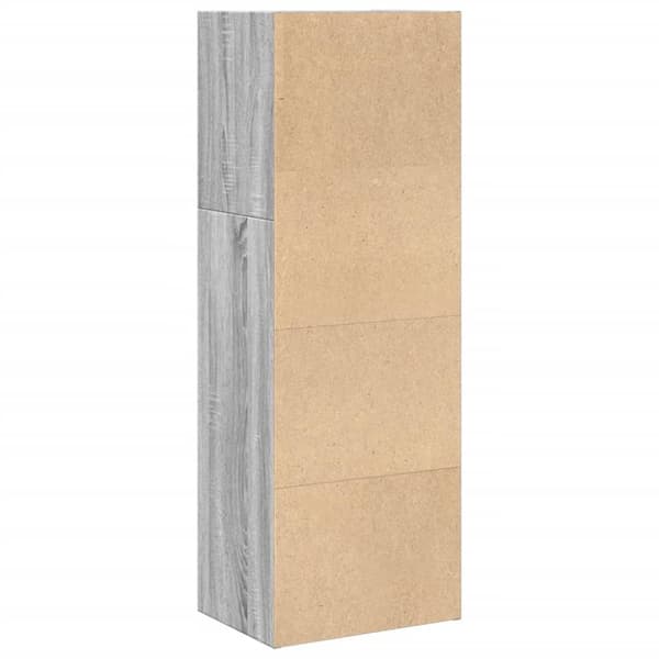 vidaXL Bokhylle grå sonoma 40x30x114 cm konstruert tre