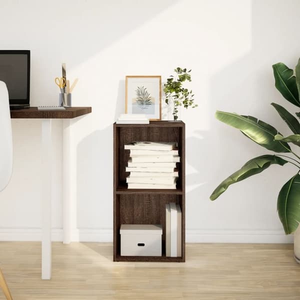 vidaXL Bokhylle brun eik 40x30x77 cm konstruert tre