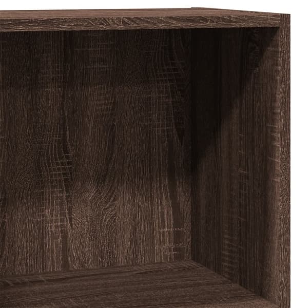 vidaXL Bokhylle brun eik 40x30x77 cm konstruert tre