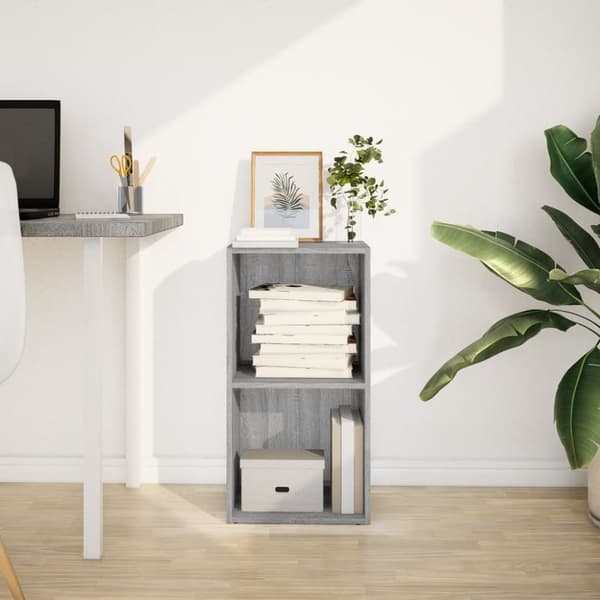 vidaXL bogreol 40x30x77 cm konstrueret træ grå sonoma-eg