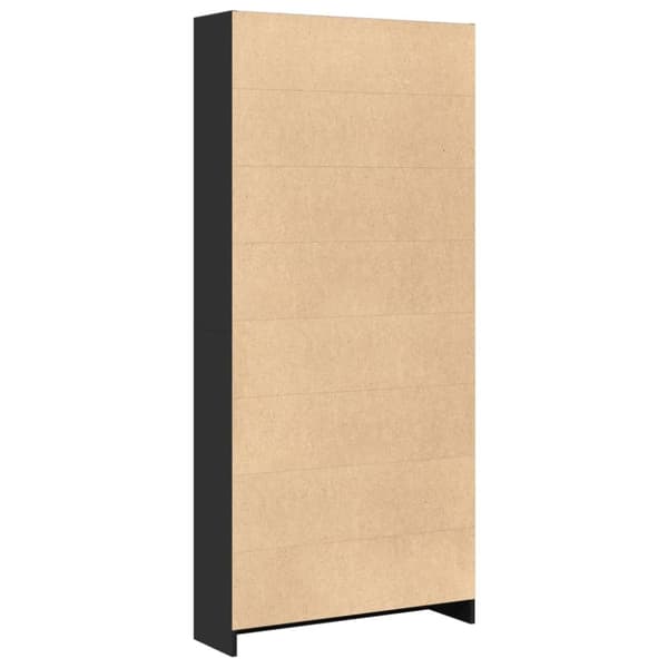 vidaXL bogreol 80x24x176 cm konstrueret træ sort