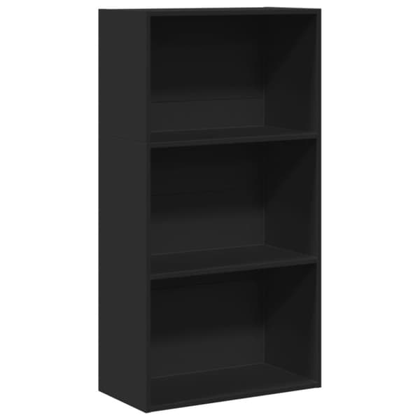 vidaXL Bokhylle svart 60x30x114 cm konstruert tre