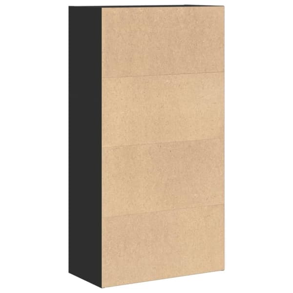 vidaXL Bokhylle svart 60x30x114 cm konstruert tre