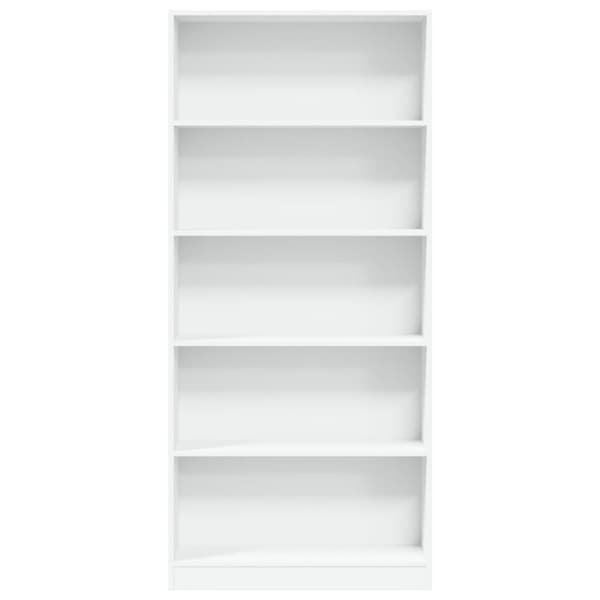vidaXL Kirjahylly valkoinen 80x24x176 cm tekninen puu