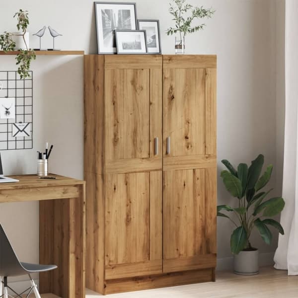 vidaXL Bokhylle artisan eik 82,5x30,5x150 cm konstruert tre