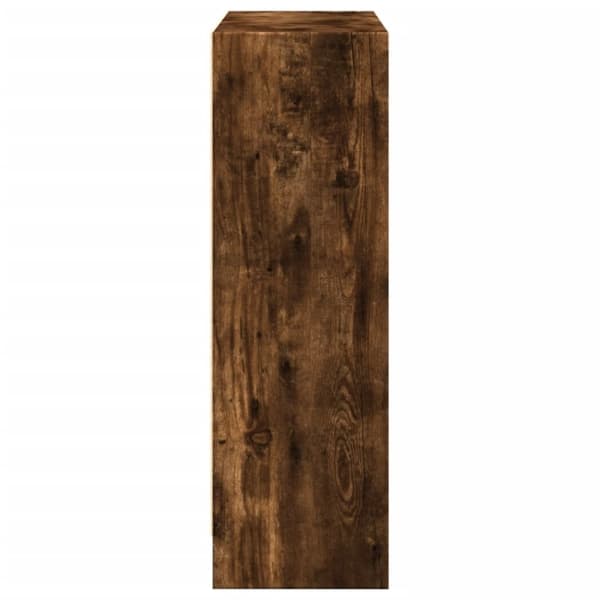 vidaXL Kirjahylly savutammi 80x24x76 cm tekninen puu