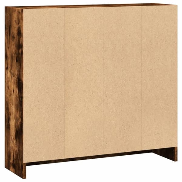 vidaXL Kirjahylly savutammi 80x24x76 cm tekninen puu