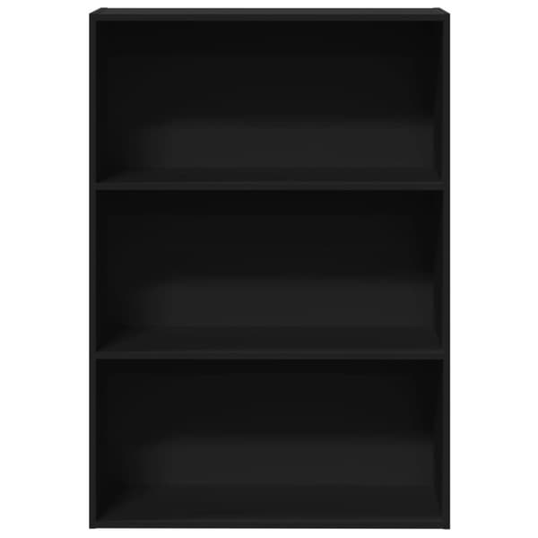 vidaXL Kirjahylly musta 80x30x114 cm tekninen puu
