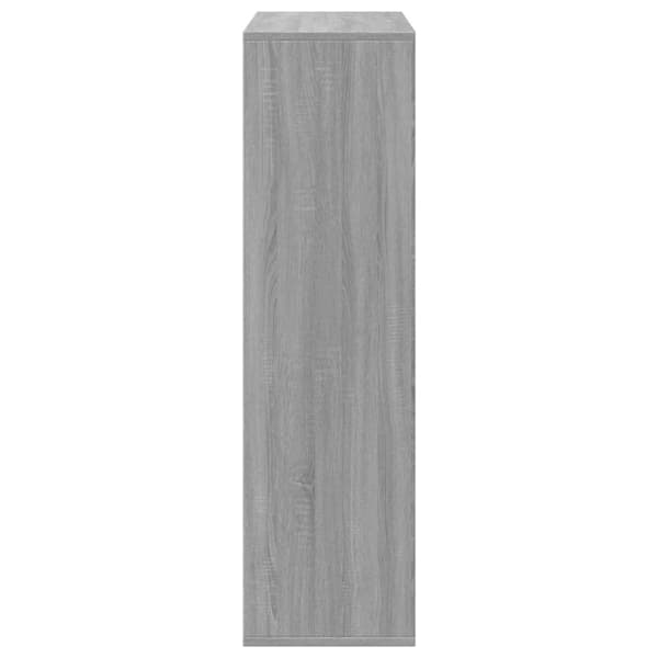 vidaXL Huoneenjakaja/kirjahylly harmaa 69,5x29x103,5 cm tekninen puu