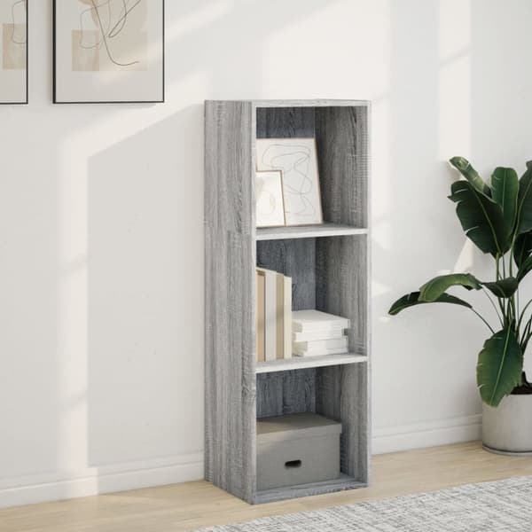 vidaXL bogreol 40x30x114 cm konstrueret træ grå sonoma-eg
