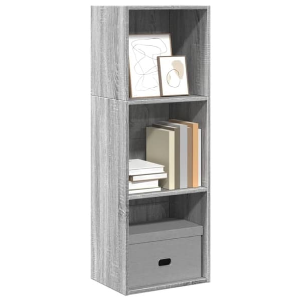 vidaXL bogreol 40x30x114 cm konstrueret træ grå sonoma-eg