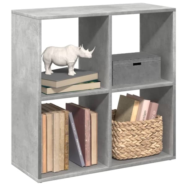 vidaXL Huoneenjakaja/kirjahylly harmaa 69,5x29x69,5 cm tekninen puu