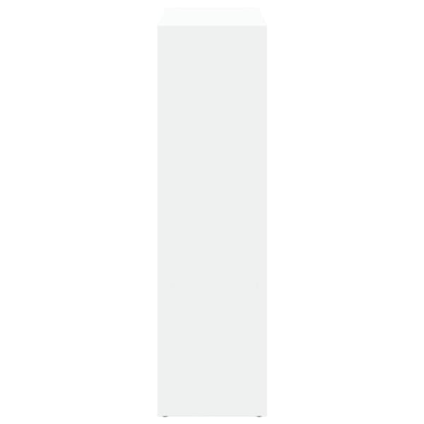 vidaXL Romdeler bokhylle hvit 102x29x103,5 cm konstruert tre