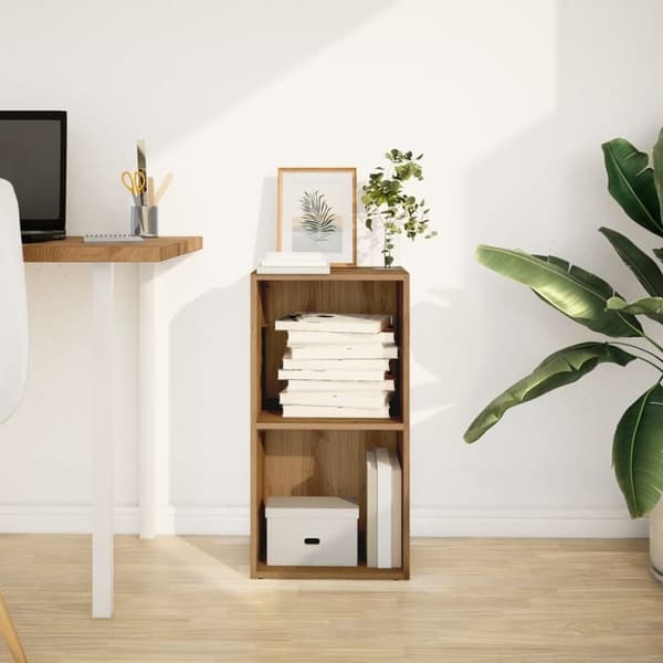 vidaXL Bokhylle artisan eik 40x30x77 cm konstruert tre
