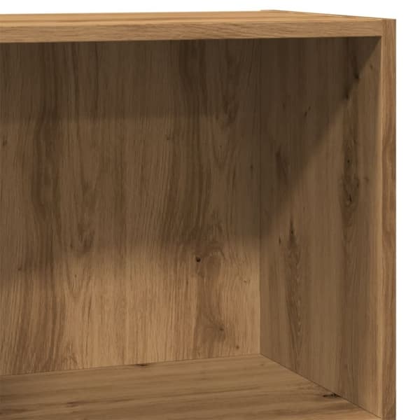 vidaXL Bokhylle artisan eik 40x30x77 cm konstruert tre