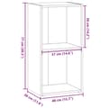 Miniatyrbilde 10 av 11: vidaXL Bokhylle artisan eik 40x30x77 cm konstruert tre