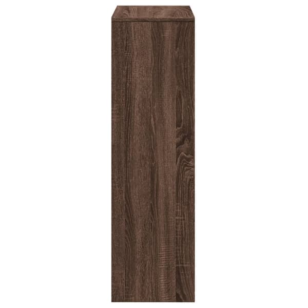 vidaXL bogreol/rumdeler 99x29x99 cm 3 niveauer konstrueret træ brun eg