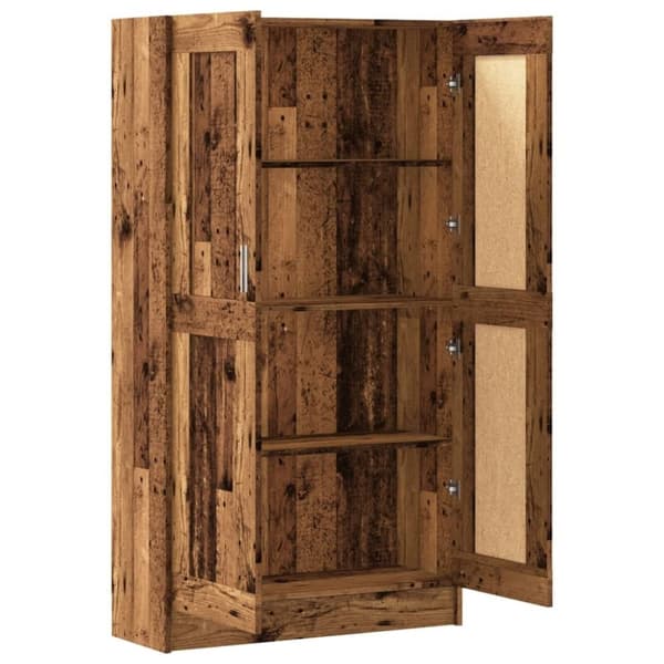 vidaXL Bokhylle gammelt tre 82,5x30,5x150 cm konstruert tre