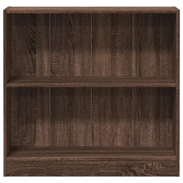 vidaXL Bokhylle brun eik 80x24x76 cm konstruert tre