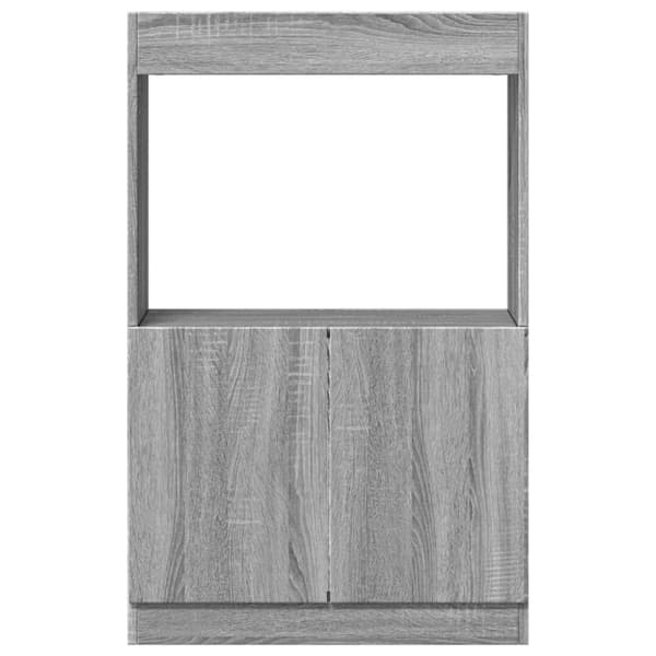 vidaXL skab 63x33x100 cm konstrueret træ grå sonoma-eg